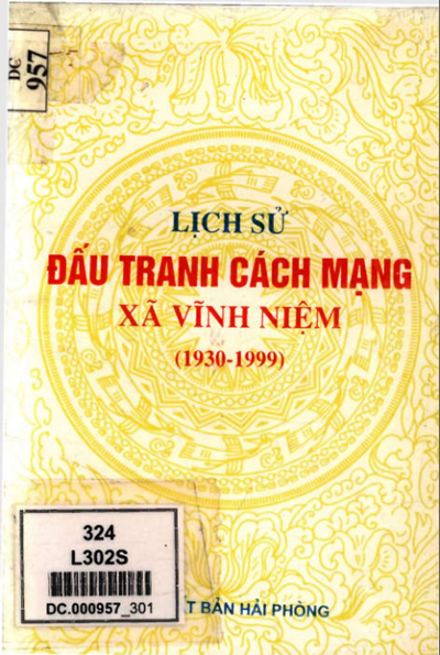 LỊCH SỬ ĐẢNG BỘ PHƯỜNG VĨNH NIỆM 1930 - 1999(BẢN GỐC)